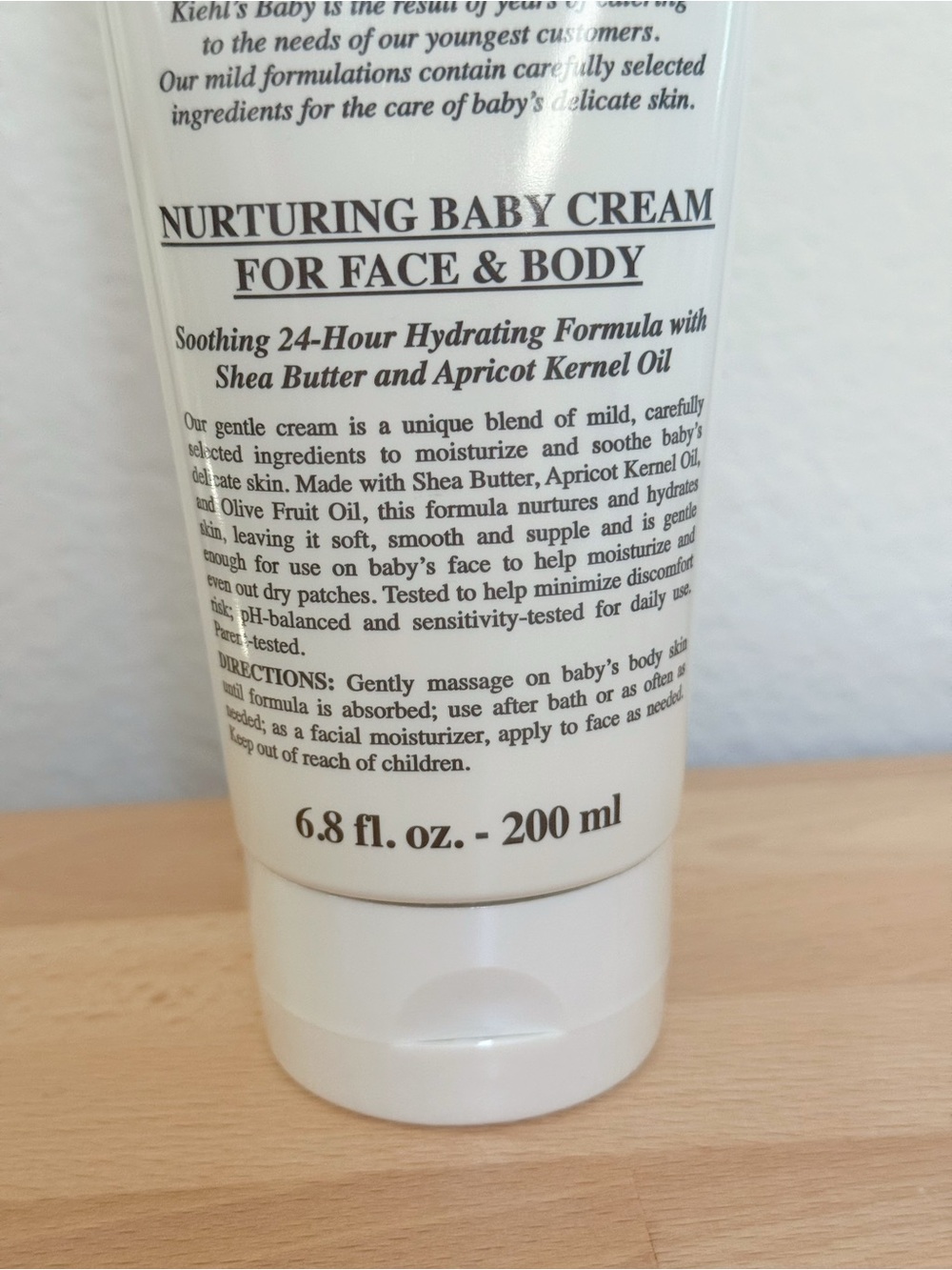 Kiehl's Nurturing Baby Cream Face & Body Soothing 24 H Hydration 6.8oz - New - Picture 2 of 6
